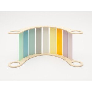ELIS DESIGN Montessori houpačka 5in1 light varianta: natur okraje, barevné desky
