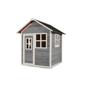 EXIT Toys Dětský dřevěný zahradní domeček - malý (šedý)