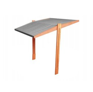 ELIS DESIGN STŘÍŠKA k dřevěnému pískovišti 120x120 cm předvrtaná impregnovaná barva střechy: šedá