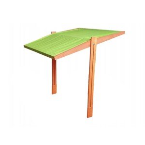 ELIS DESIGN STŘÍŠKA k dřevěnému pískovišti 120x120 cm předvrtaná impregnovaná barva střechy: zelená