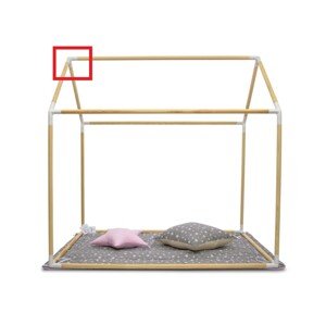 ELIS DESIGN Spojovací koleno k Hracímu domečku (náhradní) varianta: úhel 90 stupňů