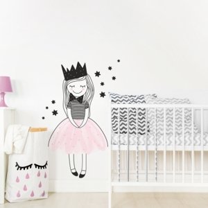 Yokodesign Nálepka na zeď - barevné postavičky - princezna Amálka Velikost: velká - L