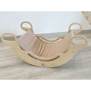 ELIS DESIGN Potah na Montessori houpačku 100 cm max s elastanem barva: béžová