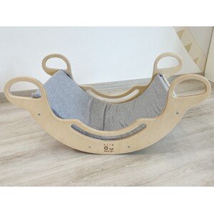 ELIS DESIGN Potah na Montessori houpačku 100 cm max s elastanem barva: šedá