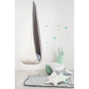 ELIS DESIGN Závěsná houpačka do pokoje béžová