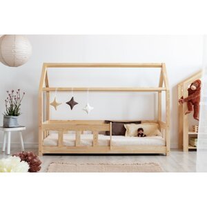 ADEKO Postel domeček clasic se zábranou rozměr lůžka: 60 x 120 cm
