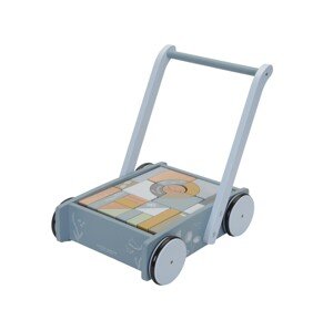Tiamo Little Dutch Vozíček s kostkami NEW barva: Modrá
