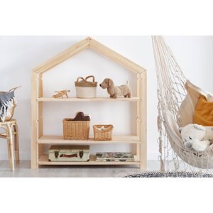 ELIS DESIGN Dětský domečkový regál clasic 40x100 cm - BAZAR