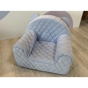 Babysteps Dětské křesílko Velvet barva: světle šedá