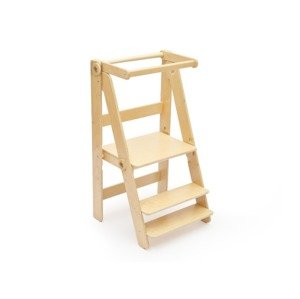 BusyKids Skládací rostoucí učící věž Moon 92 cm varianta: přírodní (natur)