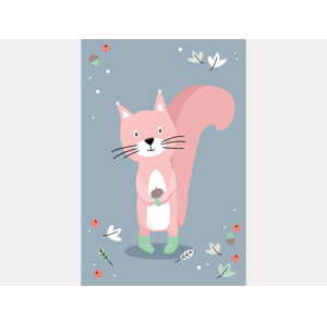 ELIS DESIGN veverka plakát rozměr: 30 x 40 cm