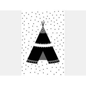ELIS DESIGN Plakát s čenobílým designem rozměr: 30 x 40 cm