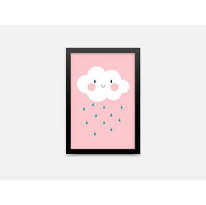 ELIS DESIGN veselý růžový mráček rozměr: 50 x 70 cm