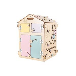 BusyKids Activity board domeček natura pastel