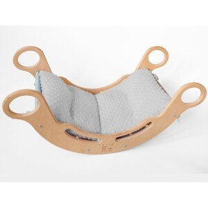 ELIS DESIGN Potah na Montessori houpačku 5in1 - minky barva: šedá
