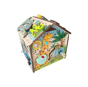 eliNeli Activity board domeček svítící - Safari - BAZAR