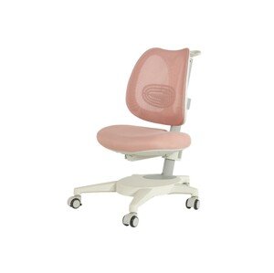 eliNeli Dětská ergonomická židle k psacímu stolu - růžová + potah ZDARMA