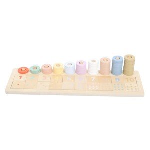 eliNeli Dřevěné nasazovací montessori počítadlo