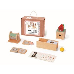 eliNeli Sada montessori hraček pro miminka 7–⁠12 měsíců - edukativní box