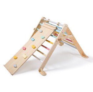 eliNeli Rostoucí montessori Piklerové trojúhelník 68 cm s prknem 2v1 - set fresh